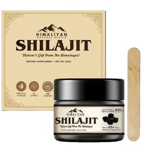 Shilajit résine pure, 100% naturelle, extrait des montagnes de l’Himalaya. Un puissant supplément pour améliorer la libido, l’énergie et la vitalité masculine.